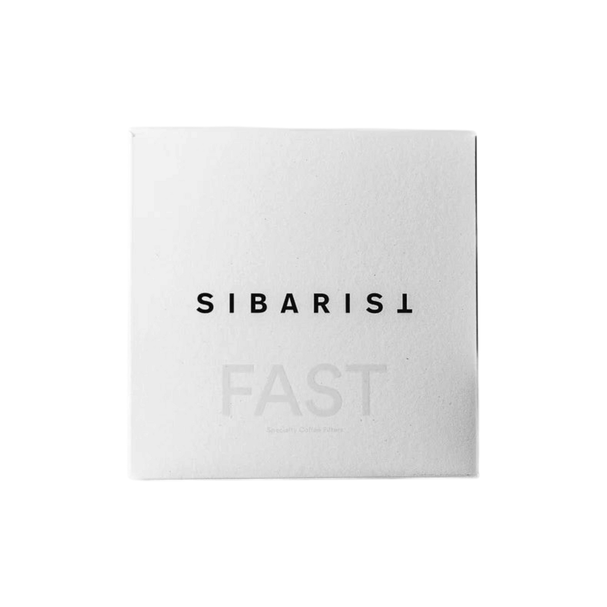 The Pull & Pour Shop Sibarist Fast medium cone coffee filter paper in white with black branding