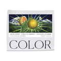 The Pull & Pour Shop coffee bag featuring a vibrant illustration of mandarin limes and mountains by Courtney Gayer.
