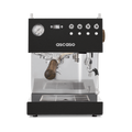 The Pull & Pour Shop Ascaso Steel DUO PID espresso machine in black with walnut handle and stainless steel accents.