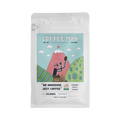 The Pull & Pour Shop No Nonsense Colombia medium roast coffee bag with illustrated mountain and coffee bean design.