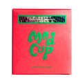 The Pull & Pour Shop Disco Peach Connection light roast coffee box in vibrant red with green logo and text.