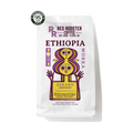 The Pull & Pour Shop Red Rooster Ethiopia Worka Sakaro anaerobic natural coffee bag with purple and yellow label