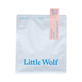 The Pull & Pour Shop Finca Chilamate Parainema coffee bag in white with a pink label and blue text.