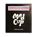 The Pull & Pour Shop Marlon Bolaños Washed Gesha coffee bag in black with pink label and white mod cup branding