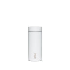 The Pull & Pour Shop MiiR 360 Traveler insulated tumbler in feather gray with a leakproof 360-degree lid.