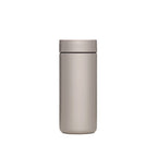 The Pull & Pour Shop MiiR 360 Traveler insulated tumbler in feather gray with a leakproof 360-degree lid.