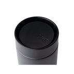 The Pull & Pour Shop MiiR 360 Traveler insulated tumbler lid with black leakproof push-button mechanism