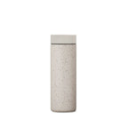 The Pull & Pour Shop MiiR 360 Traveler insulated tumbler in a speckled light gray finish with a matching lid.