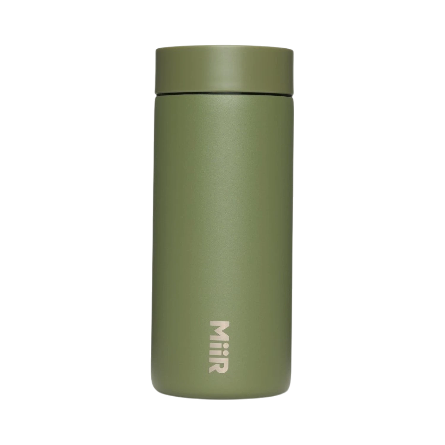 The Pull & Pour Shop MiiR 360 Traveler insulated olive green stainless steel travel tumbler with leakproof lid