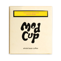 The Pull & Pour Shop Secret Affair 2.0 whole bean coffee box in cream packaging with yellow and black label details.