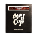 The Pull & Pour Shop Sunburst Blend light roast whole bean coffee in a black box with modern white typography