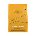 The Pull & Pour Shop Wonderstate Coffee Organic Heartstrings medium roast coffee bag in yellow packaging